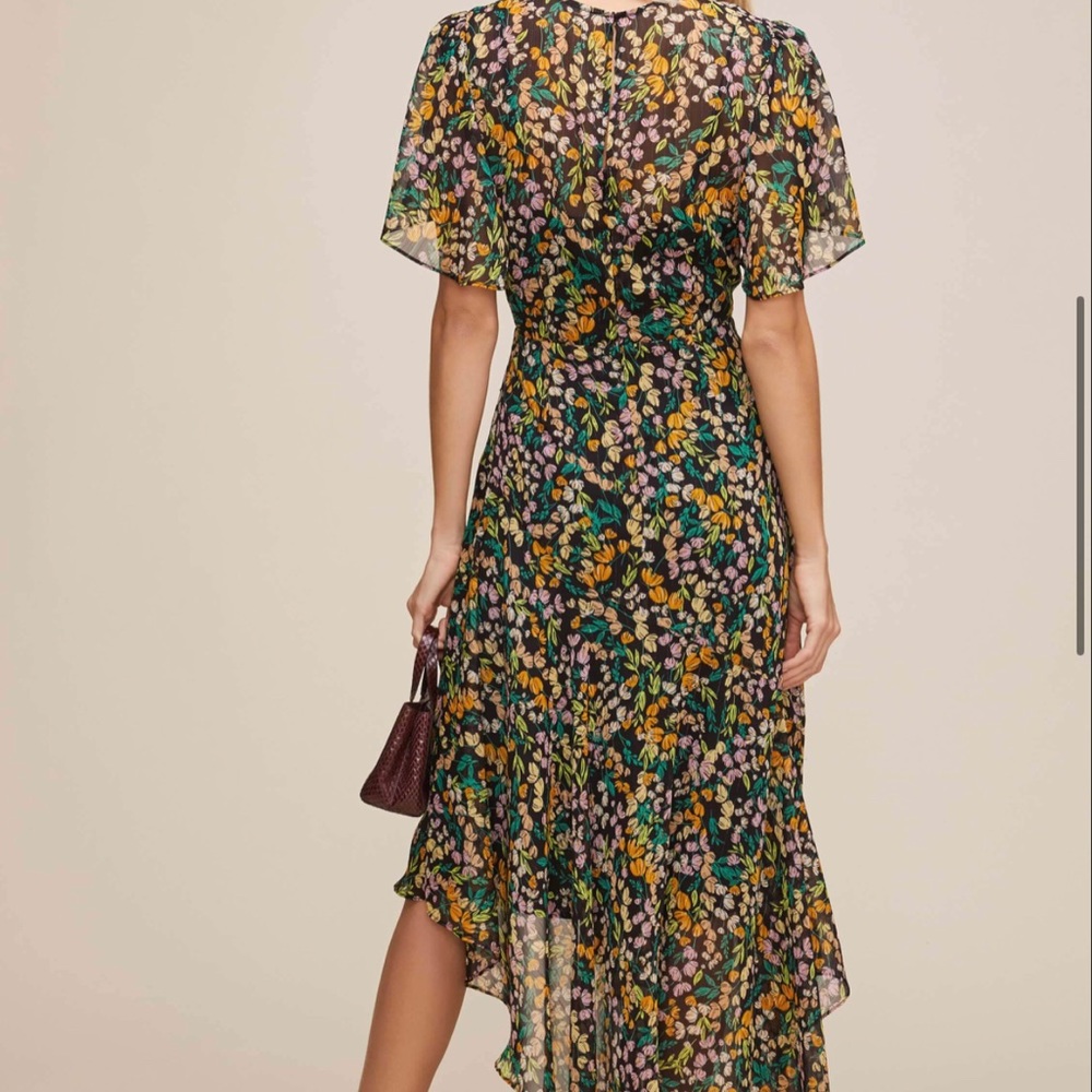 NWOT ASTR FLUTTER SLEEVE FLORAL MAXI - Picture 3 of 3